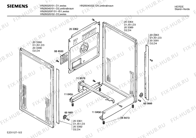Схема №2 HS2402 с изображением Инструкция по эксплуатации для духового шкафа Siemens 00513007