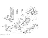 Схема №2 SRS46T08EU с изображением Передняя панель для посудомойки Bosch 00665481