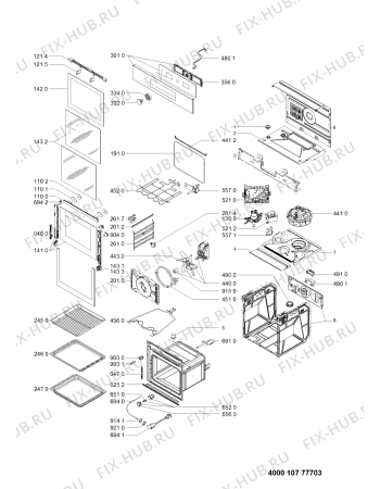 Схема №1 AKZ 6300/IX с изображением Обшивка для электропечи Whirlpool 481010768686