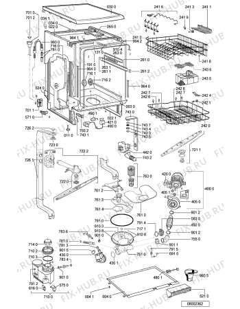 Схема №1 ADP 5550 WH с изображением Панель для посудомоечной машины Whirlpool 481245371961