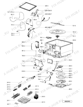 Схема №2 ADG2900 (F092244) с изображением Другое для посудомоечной машины Indesit C00359839