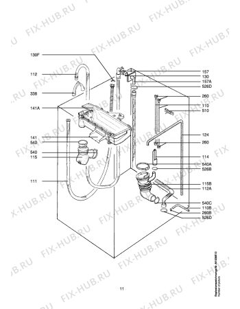 Взрыв-схема стиральной машины Aeg LAV76689 - Схема узла Hydraulic System 272