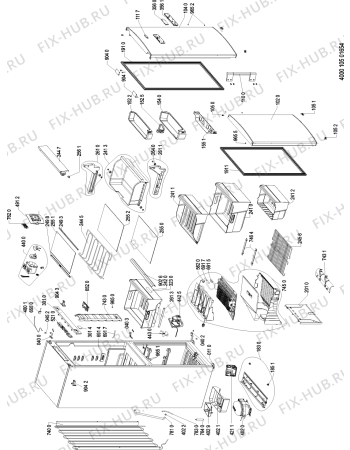 Схема №1 KGN 3392 A2+ FRESH I с изображением Дверка для холодильной камеры Whirlpool 481010457941