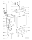 Схема №2 ADL 231/2 SWH с изображением Панель для посудомоечной машины Whirlpool 481245372673