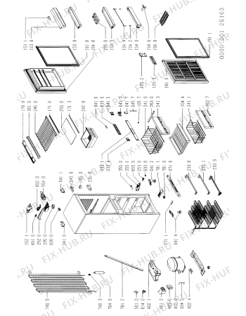 Схема №1 ARF712/G/LH ARF 712/G/WP с изображением Холдер для холодильника Whirlpool 481940478852