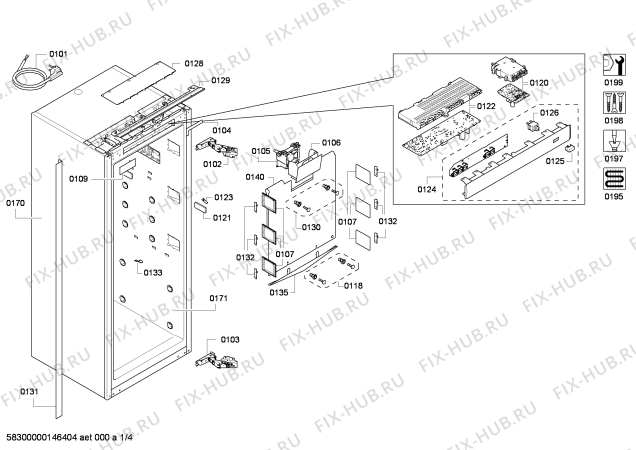 Схема №3 KIN28P60L с изображением Сетевой модуль для холодильной камеры Bosch 00649019