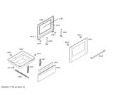 Схема №2 HLN423020E с изображением Стеклокерамика для электропечи Bosch 00244235
