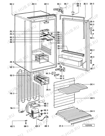 Схема №1 KFIC 1733/2 с изображением Поверхность для холодильной камеры Whirlpool 481245818089