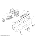 Схема №3 SGD55E04EU с изображением Передняя панель для электропосудомоечной машины Bosch 00660158