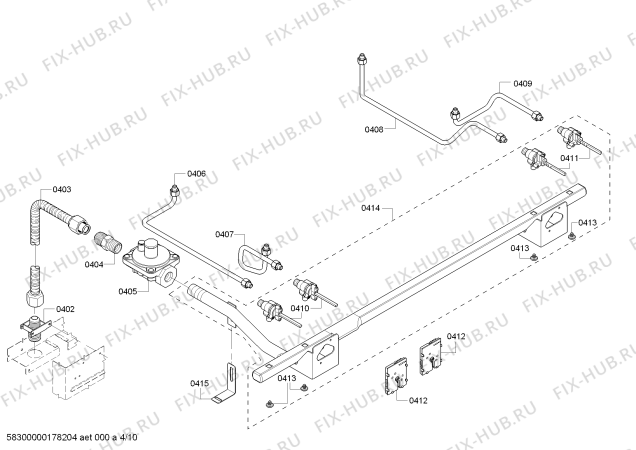 Схема №7 PRD366GHU с изображением Кабель для плиты (духовки) Bosch 00754937
