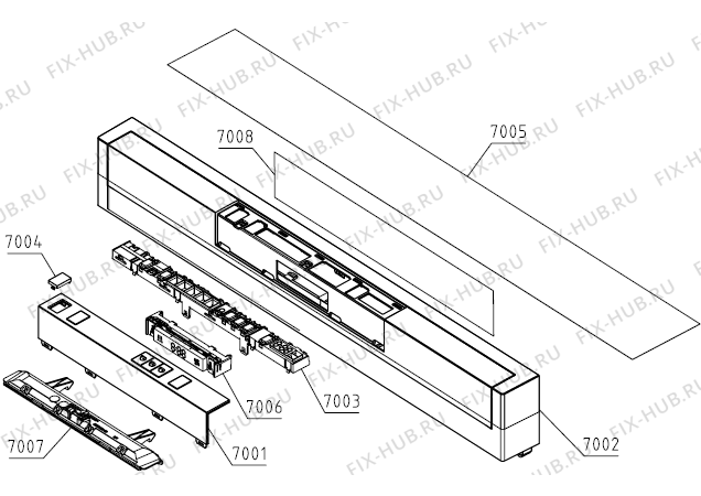 Взрыв-схема посудомоечной машины Gorenje GU652X (728850, DW30.1) - Схема узла 06