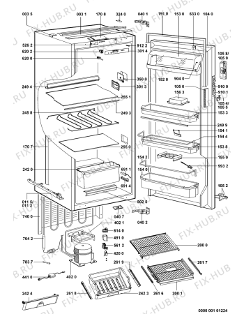 Схема №1 KRLB 1211 с изображением Затычка для холодильника Whirlpool 480131100293