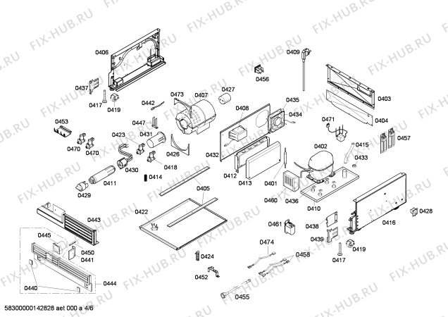 Схема №3 FID18MIIL7 с изображением Противень для холодильника Bosch 00676702