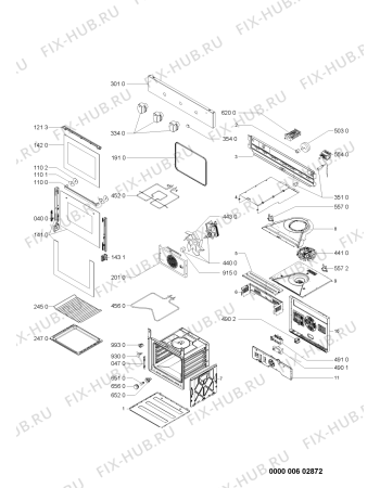 Схема №1 AKP 315/IX с изображением Панель для электропечи Whirlpool 480121104059