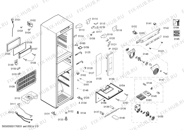 Схема №2 KKF25526TI с изображением Дверь для холодильника Bosch 00712719