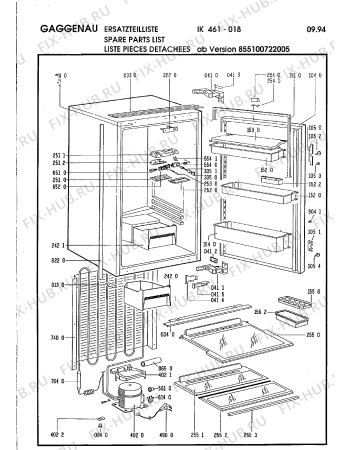 Схема №5 IK461018 с изображением Стеклянная полка для холодильника Bosch 00294640