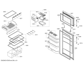 Схема №2 3FFP3767 с изображением Дверь морозильной камеры для холодильника Bosch 00710408