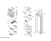 Схема №1 KIL38A42 с изображением Крышка для холодильной камеры Bosch 00616877