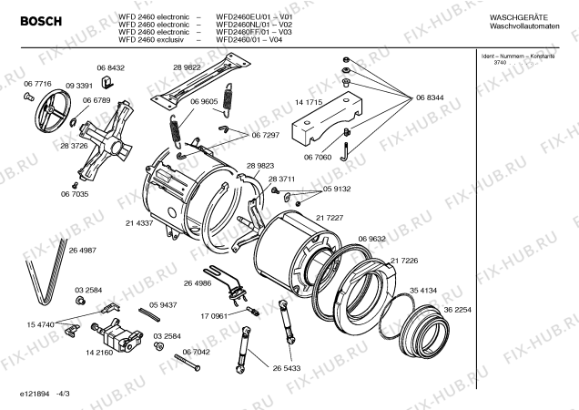 Схема №2 WFD2460FF WFD2460 ELECTRONIC с изображением Панель управления для стиралки Bosch 00362440