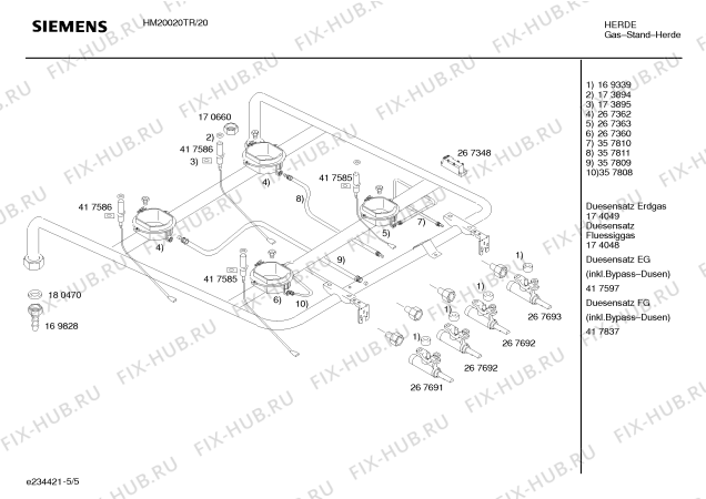 Схема №3 HM20020TR Siemens с изображением Инструкция по эксплуатации для духового шкафа Siemens 00583427