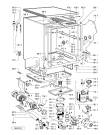 Схема №2 ADP 154 FW с изображением Микропереключатель для посудомоечной машины Whirlpool 481227628035