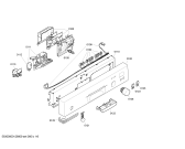 Схема №3 SGU46E35EU с изображением Передняя панель для посудомойки Bosch 00665896