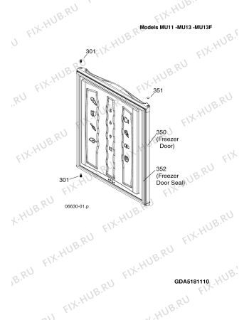 Схема №1 MU11 (F029528) с изображением Ветродув для холодильной камеры Indesit C00098339
