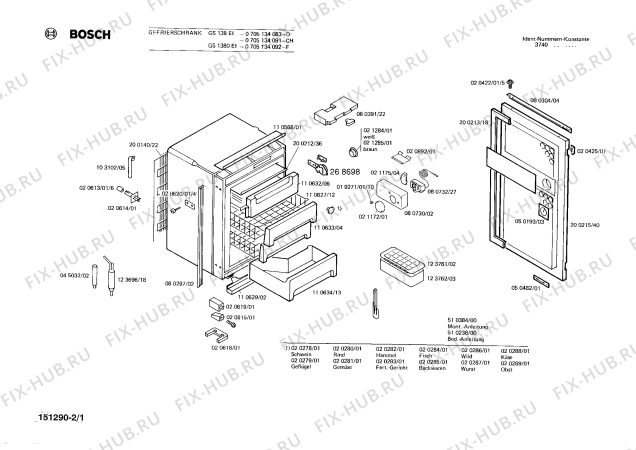 Схема №1 GF1350 с изображением Корзина для холодильной камеры Bosch 00110627
