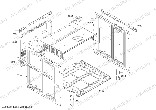 Схема №2 HBA58B950B с изображением Кабель для духового шкафа Bosch 00618083