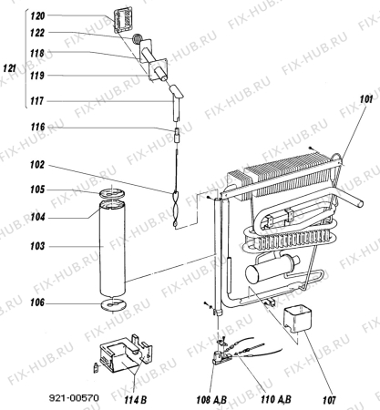 Взрыв-схема холодильника Unknown RM2210-1 - Схема узла C20 Cold, User manual E