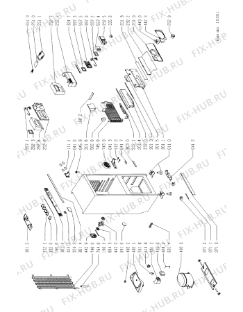 Взрыв-схема холодильника Bauknecht KGNE 3454/0 - Схема узла
