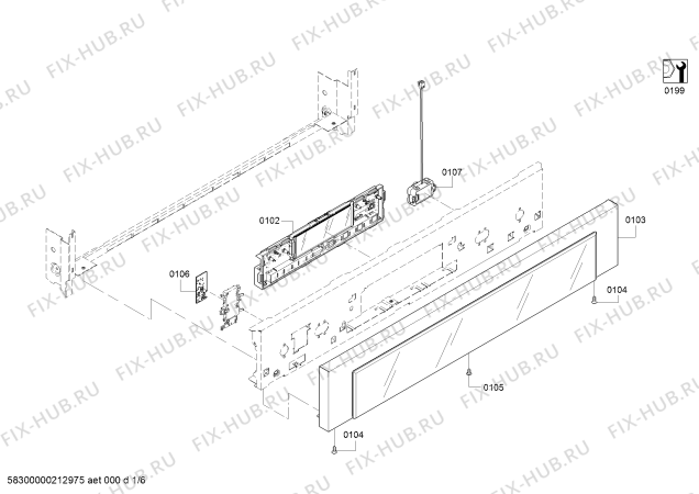 Схема №2 MED301WS Thermador с изображением Вставка для плиты (духовки) Bosch 10008184