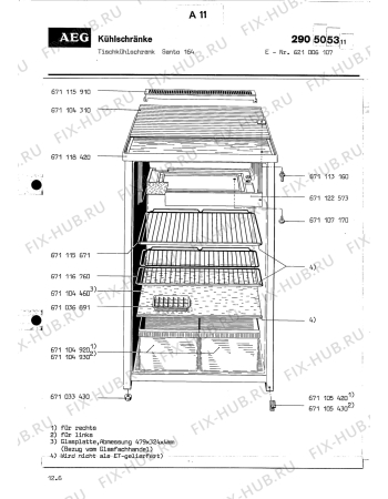 Взрыв-схема холодильника Aeg SANTO 164 - Схема узла Section1