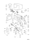 Схема №1 MD 111 WH с изображением Панель управления для микроволновки Whirlpool 481245359324