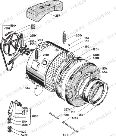 Взрыв-схема стиральной машины Matura OEKOJET850 - Схема узла Functional parts 267