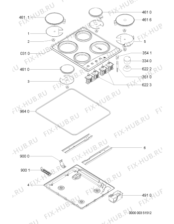 Схема №1 APEH1/IX с изображением Втулка для плиты (духовки) Whirlpool 481244038864