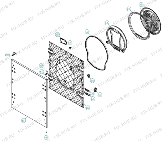 Взрыв-схема стиральной машины Asko T794C FI RU   -Titanium (369466, TD70.3) - Схема узла 06