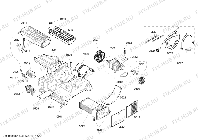 Схема №4 3SC81400A 8kg с изображением Панель управления для электросушки Bosch 00661767