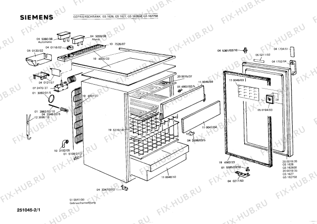 Схема №1 GS162758 с изображением Внешняя дверь для холодильной камеры Siemens 00200018
