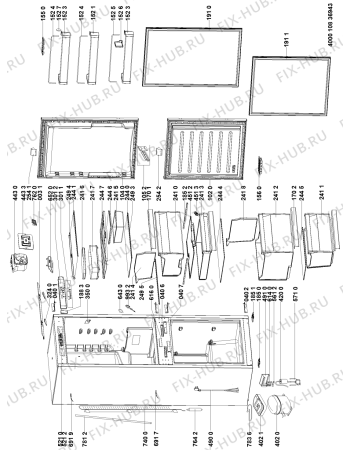 Схема №2 KCBDR 18602 (UK) с изображением Дверь для холодильника Whirlpool 481010794613