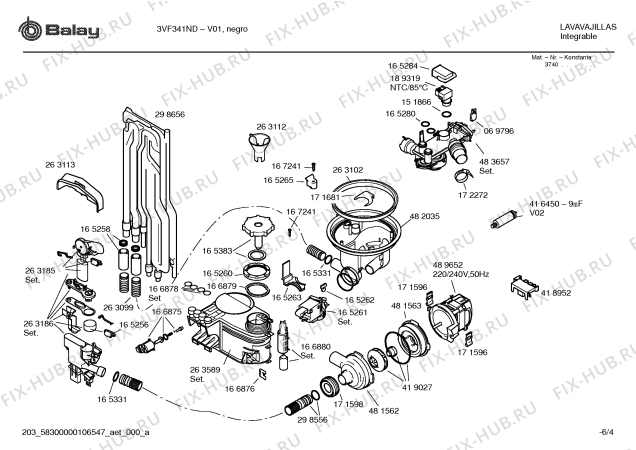 Схема №5 3VF341ND VF341N с изображением Декоративная рамка для электропосудомоечной машины Bosch 00442910