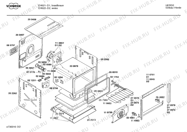 Схема №2 HE1300 с изображением Инструкция по эксплуатации для электропечи Siemens 00513917