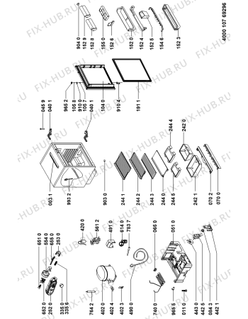 Схема №1 URI1441A (F091296) с изображением Инструкция по эксплуатации для холодильной камеры Indesit C00354907