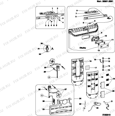 Взрыв-схема холодильника Ariston MB3831NFBSSP (F029786) - Схема узла