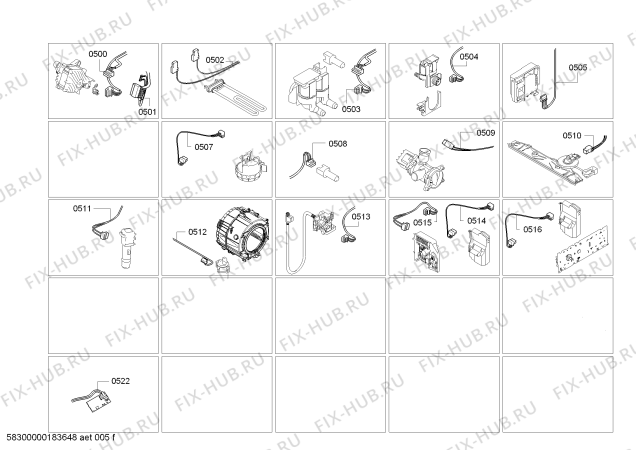 Взрыв-схема стиральной машины Siemens WM4YH791 - Схема узла 03