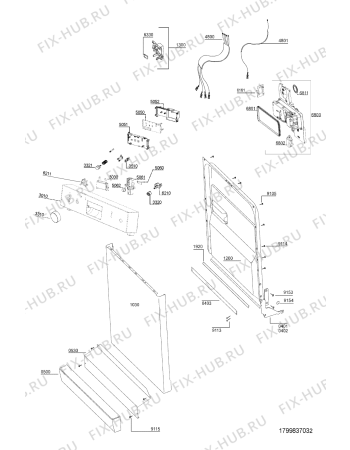 Схема №3 GCIK 6546 IN с изображением Провод для посудомойки Whirlpool 481232128464