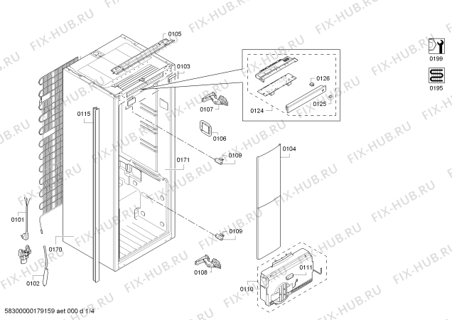 Схема №2 KI8516F30 с изображением Инструкция по эксплуатации для холодильника Bosch 18002724