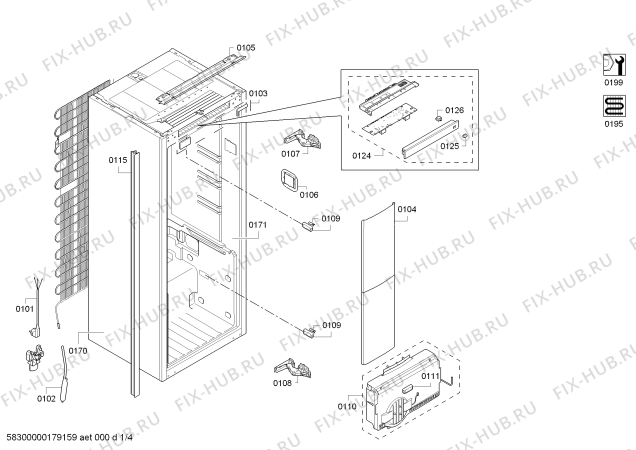 Схема №2 KI8516F30 с изображением Емкость для холодильной камеры Bosch 11002242