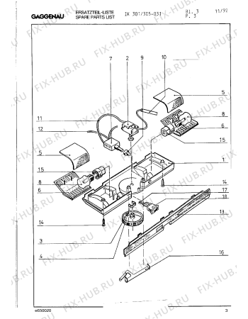 Схема №4 IK301131 с изображением Планка для холодильной камеры Bosch 00293853