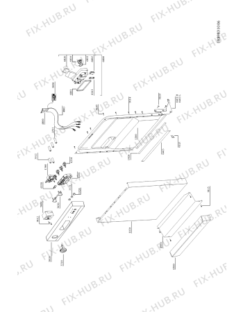 Схема №1 ADP262WH с изображением Панель для посудомойки Whirlpool 481245370932